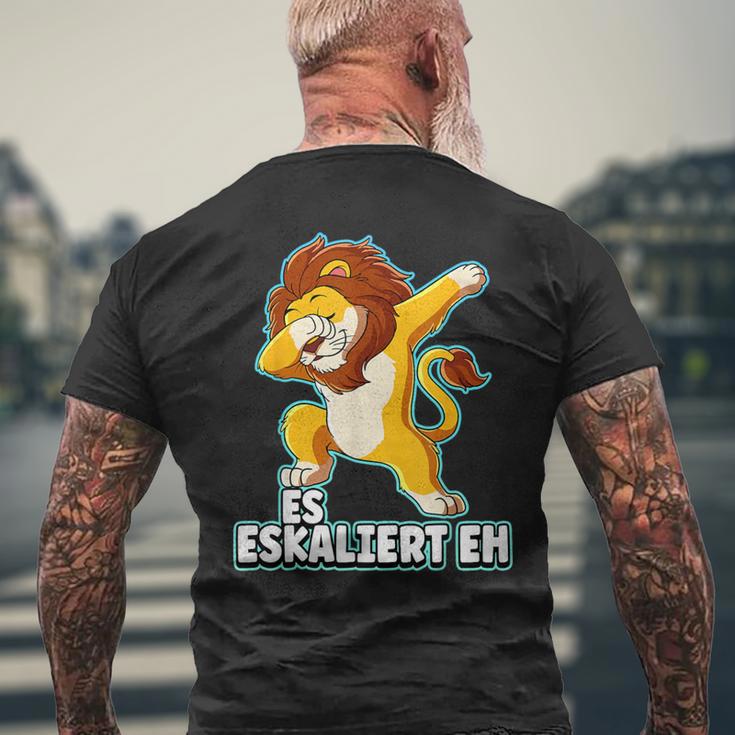 Es Eskaliert Eh Lion Black S T-Shirt mit Rückendruck Geschenke für alte Männer