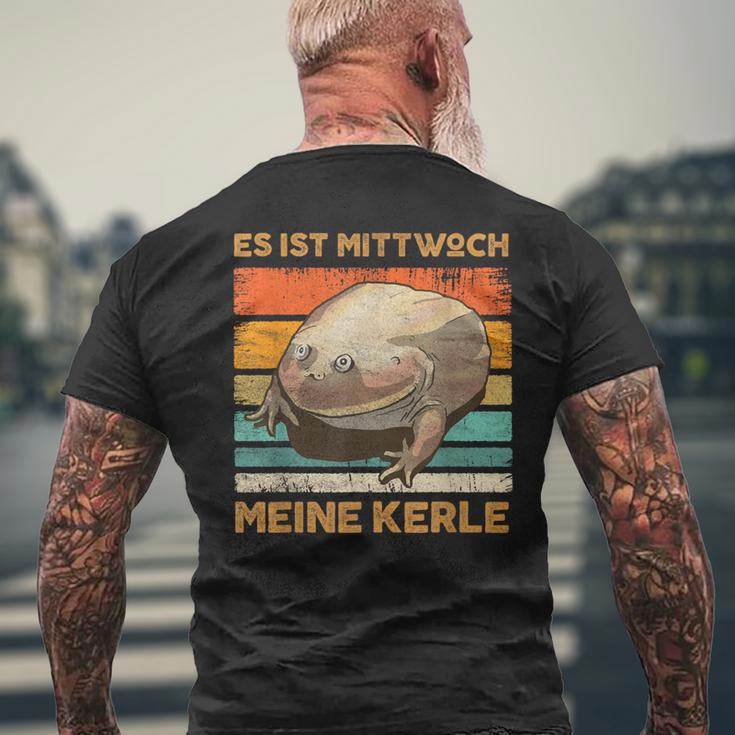 Es Ist Mittwoch Meine Kerle Wednesch Frog Meme T-Shirt mit Rückendruck Geschenke für alte Männer