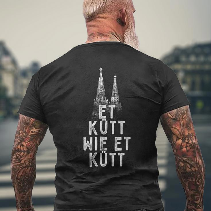 Et Kütt Wie Et Kütt Kölsches Grundgesetz Cologne Cathedral In Cologne T-Shirt mit Rückendruck Geschenke für alte Männer
