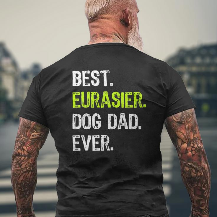 Eurasier Dog Dad Father's Day Dog Lovers Mens Back Print T-shirt Gifts for Old Men