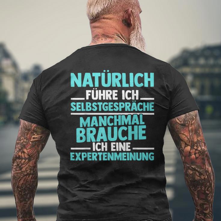 Experte Natürlich Führre Ich Selbstpräche S T-Shirt mit Rückendruck Geschenke für alte Männer