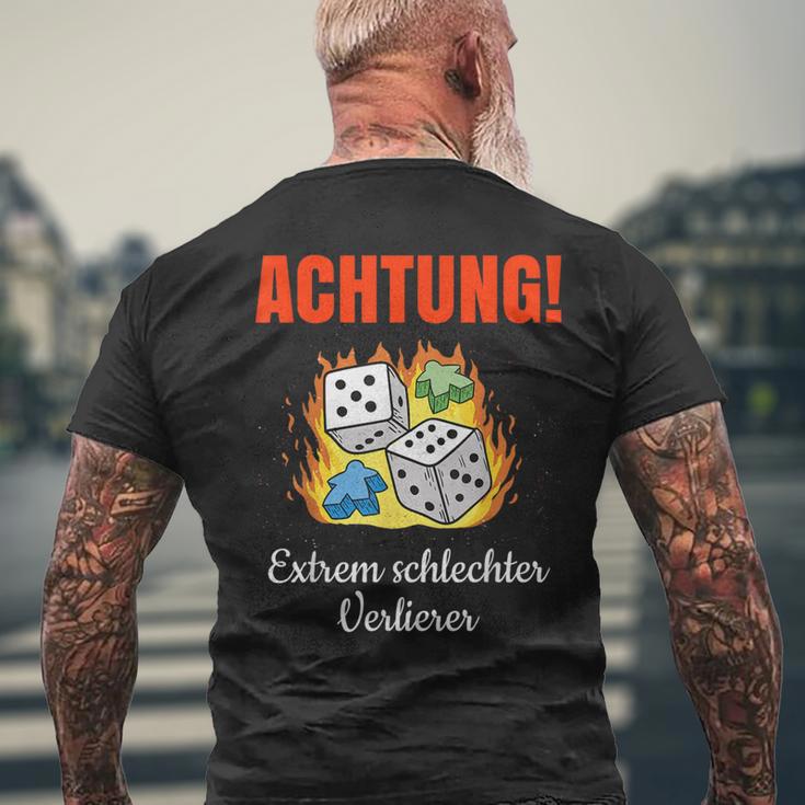 Extrem Schlechter Verlierer As A Board Game S T-Shirt mit Rückendruck Geschenke für alte Männer