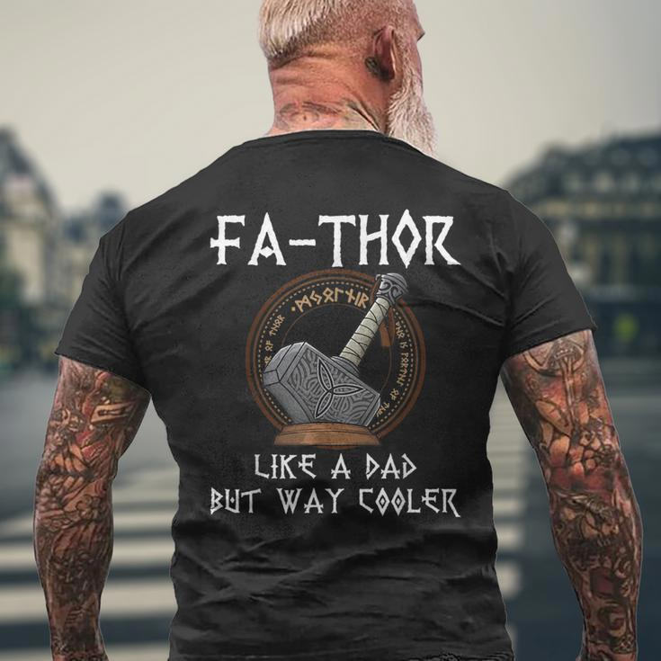 Fa-Thor Fathor Fathers Day Fathers Day Dad Father Men's T-shirt Back Print Gifts for Old Men