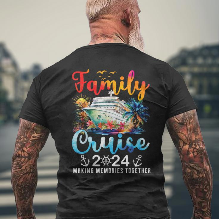 Family Cruise Ship Vacation Trip 2024 Family Cruise Matching Men's T-shirt Back Print Gifts for Old Men