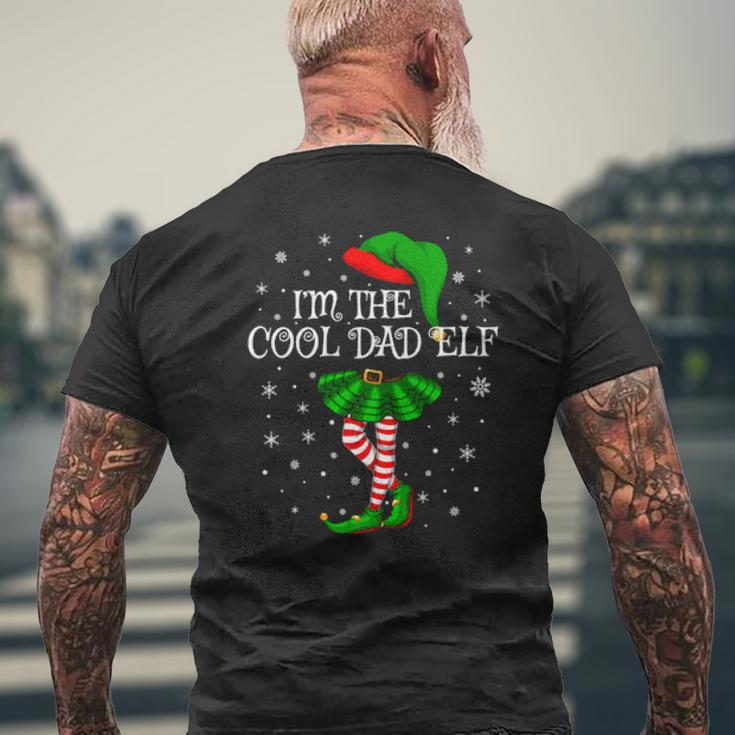 Family Matching I'm The Cool Dad Elf Christmas Mens Back Print T-shirt Gifts for Old Men