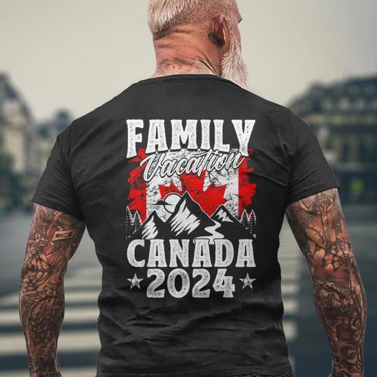 Family Vacation Canada 2024 Summer Vacation Men's T-shirt Back Print Gifts for Old Men