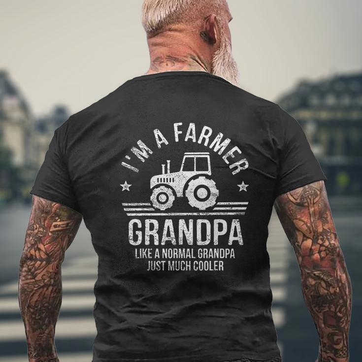 Im A Farmer Grandpa Mens Back Print T-shirt Gifts for Old Men