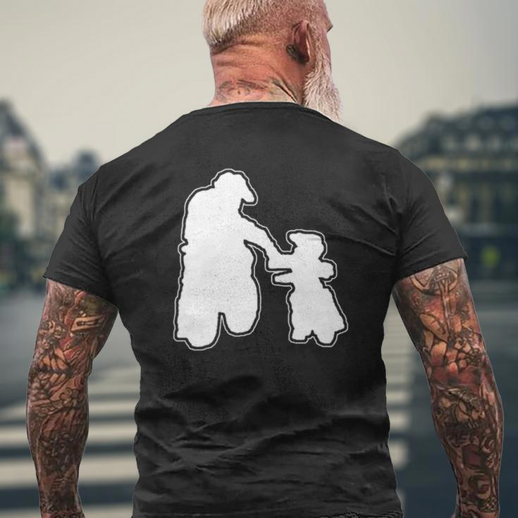 Father & Daughter Riding Partners Mens Back Print T-shirt Gifts for Old Men