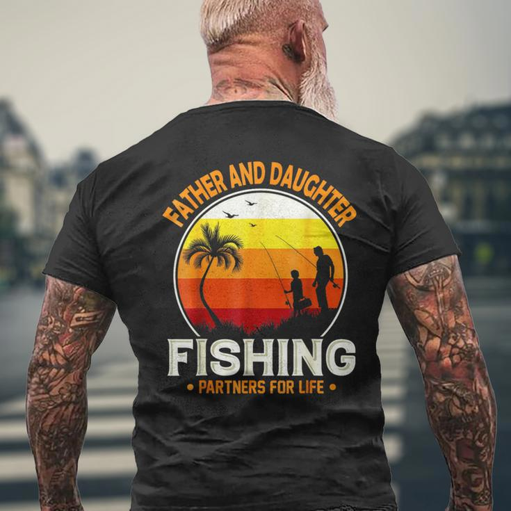 Father Daughter Fishing Partner For Life Best Father's Day Men's T-shirt Back Print Gifts for Old Men