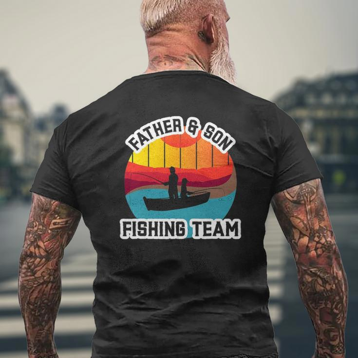 Father And Son Fishing Team Father's Day Mens Back Print T-shirt Gifts for Old Men