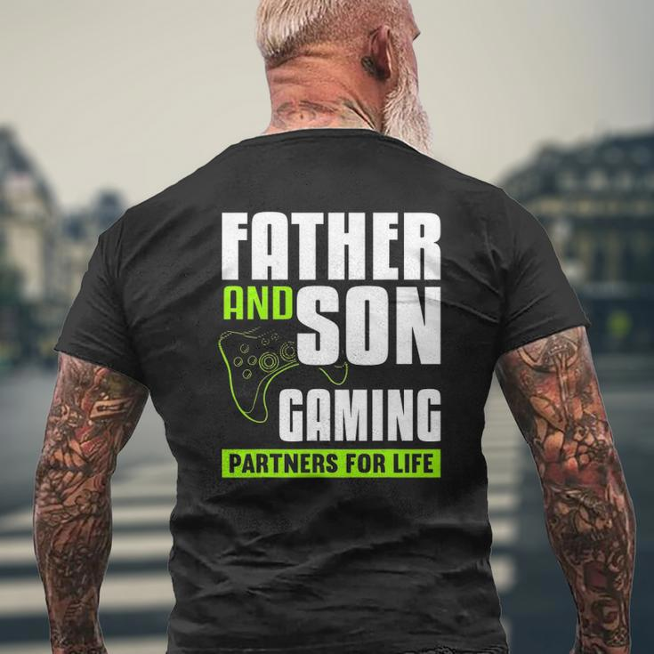 Father And Son Gaming Partners For Life Video Game Matching Mens Back Print T-shirt Gifts for Old Men