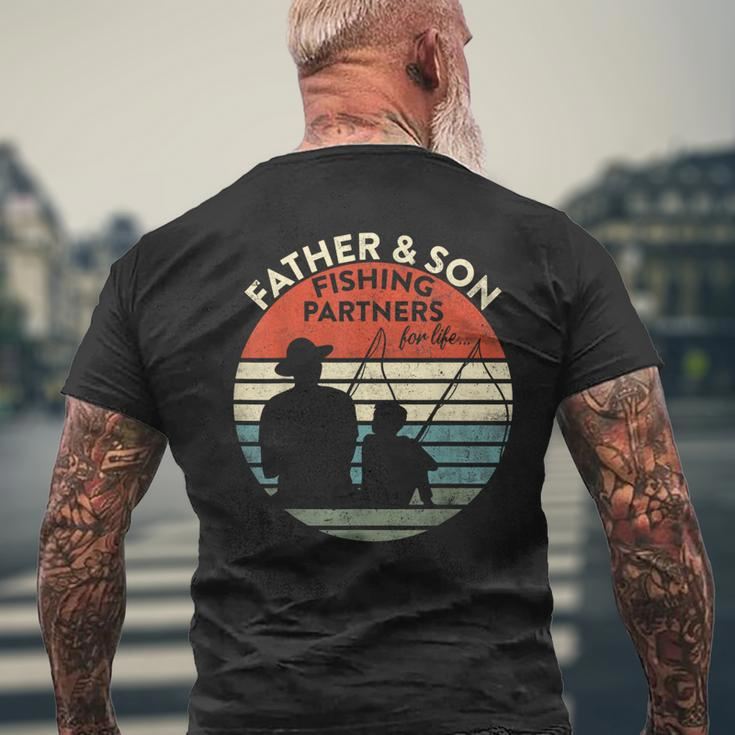 Fathers Day Fishing For Dad Fathers Day From Son Fishing Men's T-shirt Back Print Gifts for Old Men
