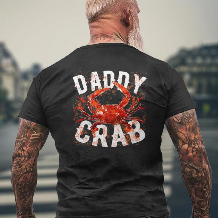 Father's Day Daddy Crab Mens Back Print T-shirt Gifts for Old Men