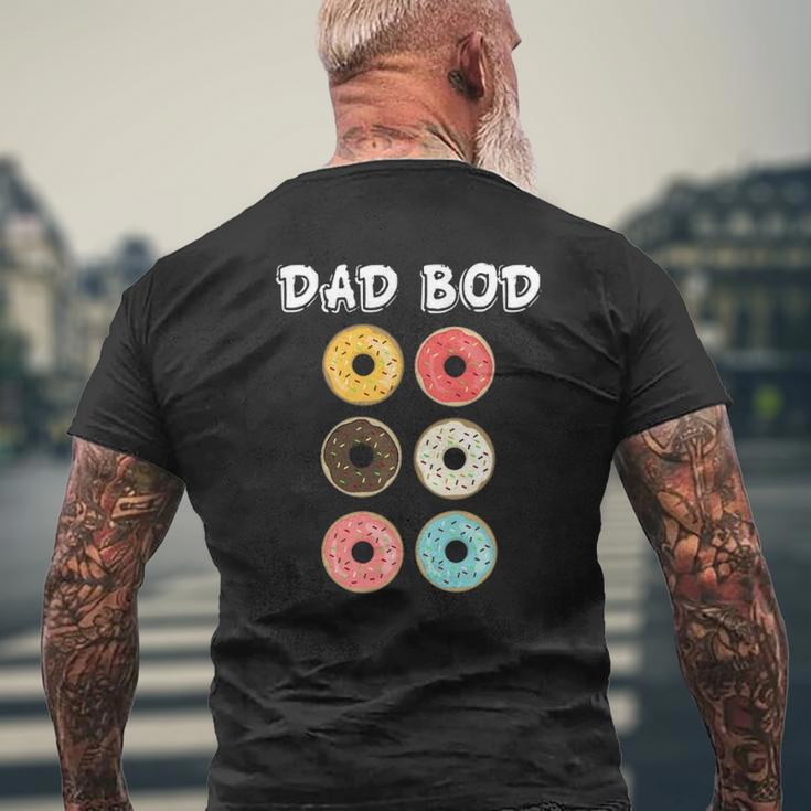 Father's Day Dad Bod Donuts Mens Father Grandpa Mens Back Print T-shirt Gifts for Old Men