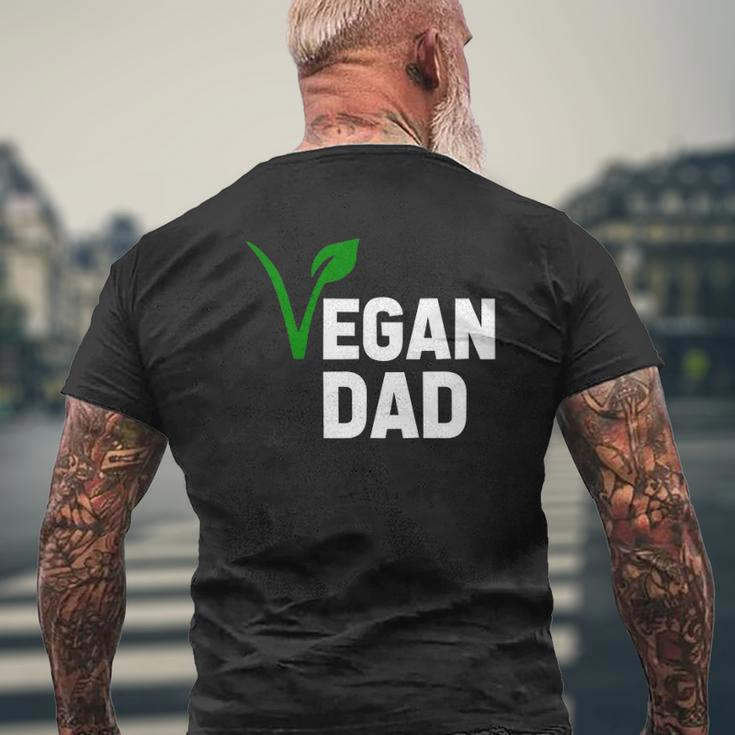 Father's Day Veganism Vegan Dad Mens Back Print T-shirt Gifts for Old Men