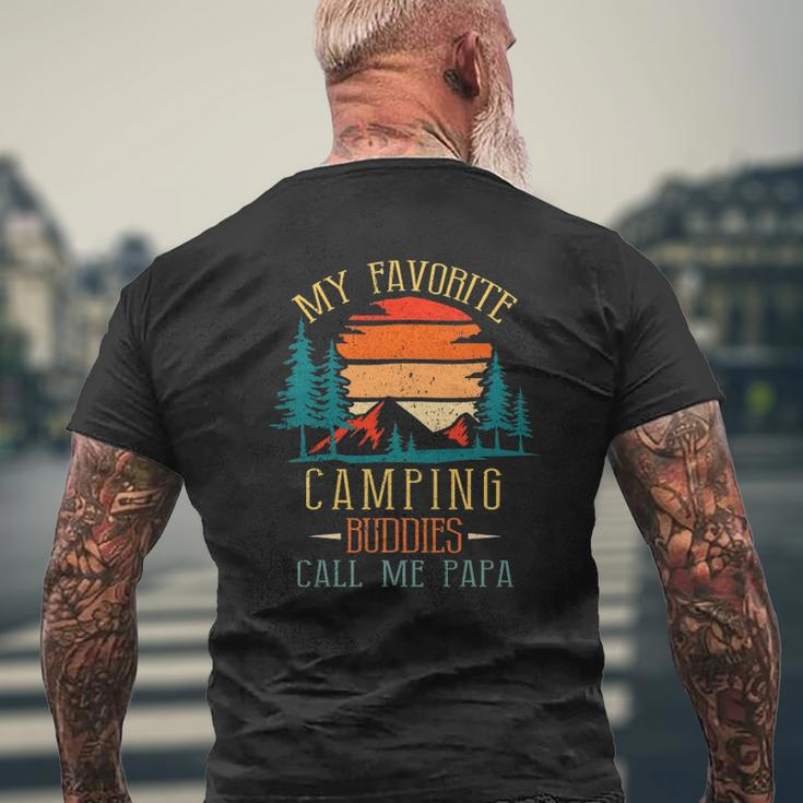 My Favorite Camping Buddies Call Me Papa Family Father Mens Back Print T-shirt Gifts for Old Men