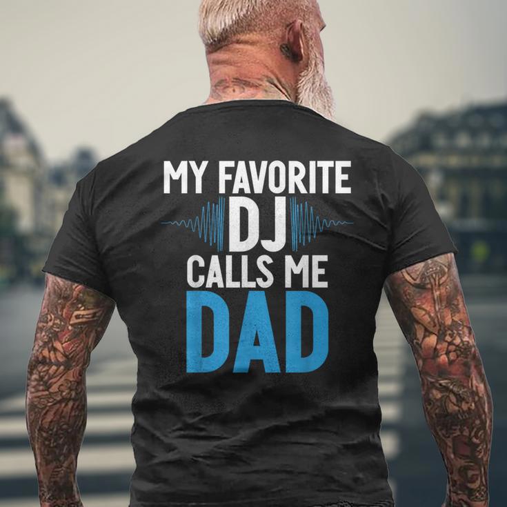 My Favorite Dj Calls Me Dad Dj Child Men's T-shirt Back Print Gifts for Old Men