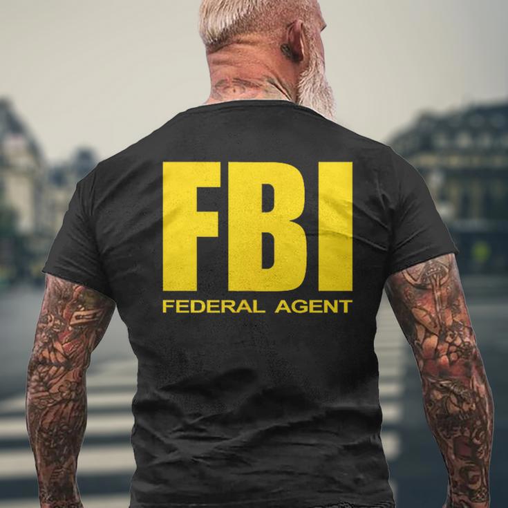 Fbi Federal Bureau Of Investigation Chest Logo Agent T-Shirt mit Rückendruck Geschenke für alte Männer