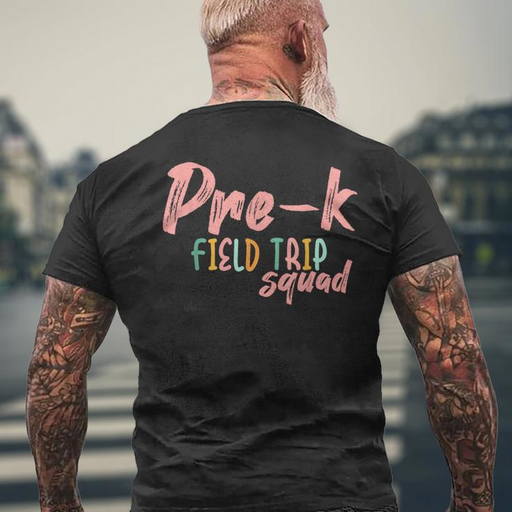 Field Trip Squad Pre-K School Teachers 2024 Men's T-shirt Back Print Gifts for Old Men