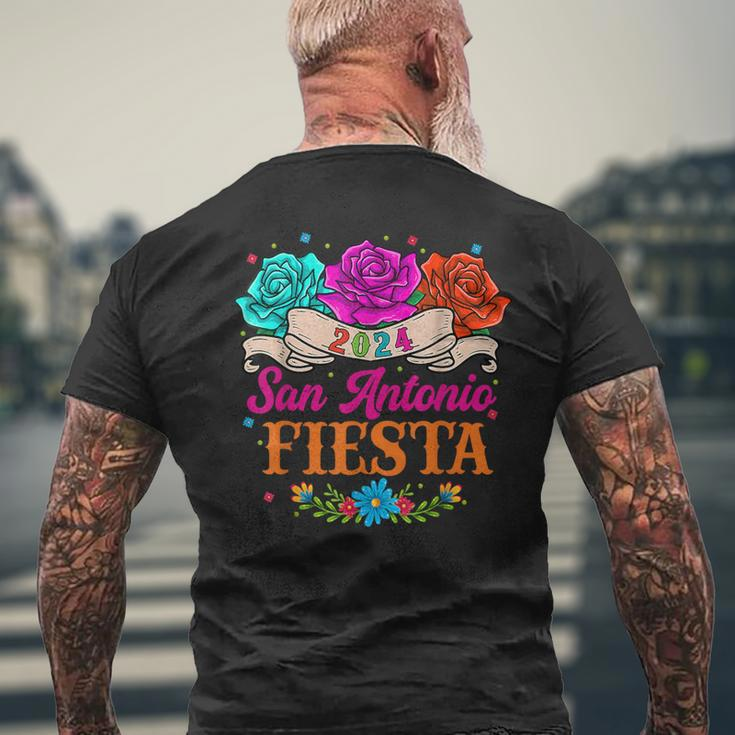Fiesta San Antonio Texas Cinco De Mayo Mexican Party Men's T-shirt Back Print Gifts for Old Men
