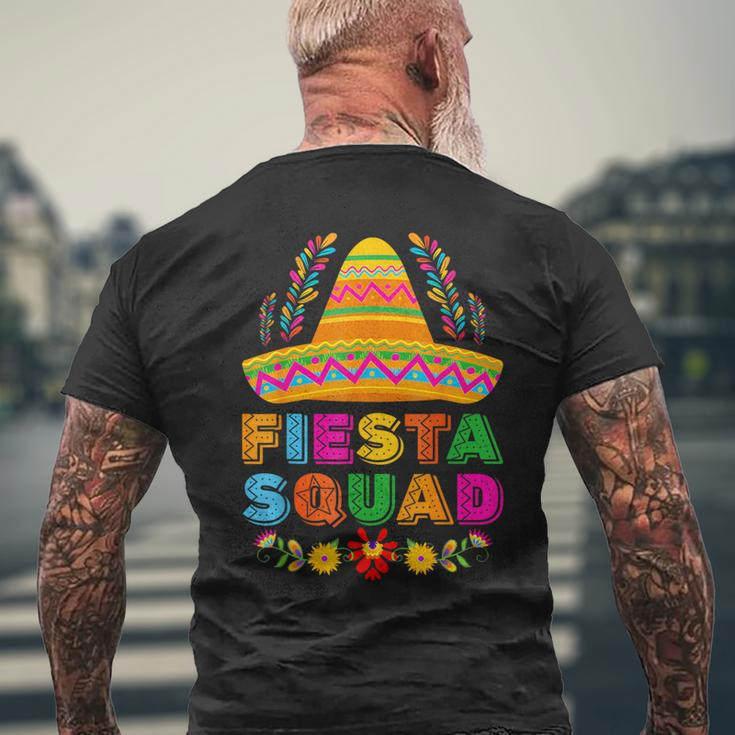 Fiesta Squad Tacos Mexican Party Fiesta Squad Cinco De Mayo Men's T-shirt Back Print Gifts for Old Men