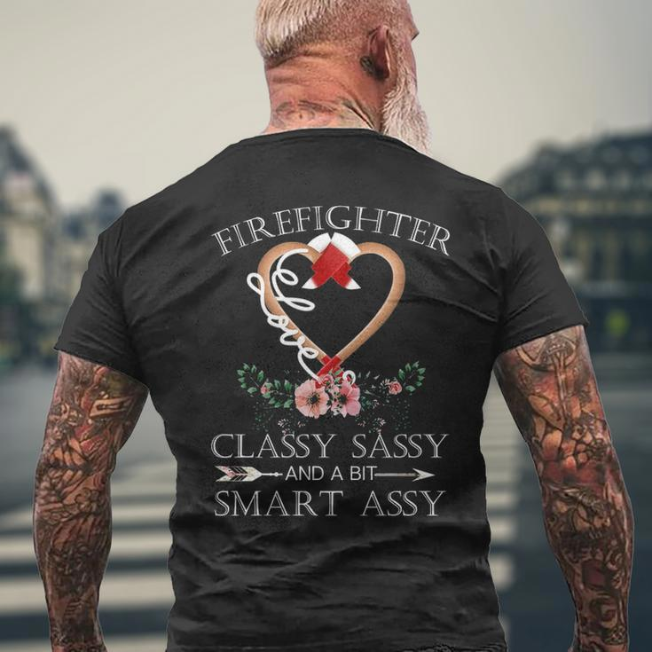 Firefighter Classy Smart Men's T-shirt Back Print Gifts for Old Men