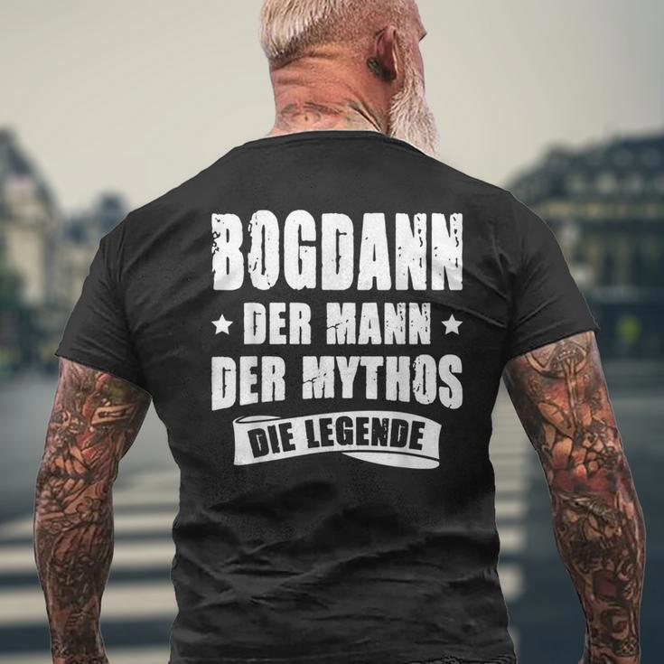 First Name Bogdan Der Mythos Die Legende Sayings German T-Shirt mit Rückendruck Geschenke für alte Männer