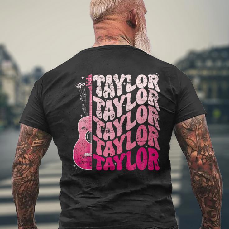 Firstname Taylor Cute Personalized First Name Taylor Vintage Men's T-shirt Back Print Gifts for Old Men