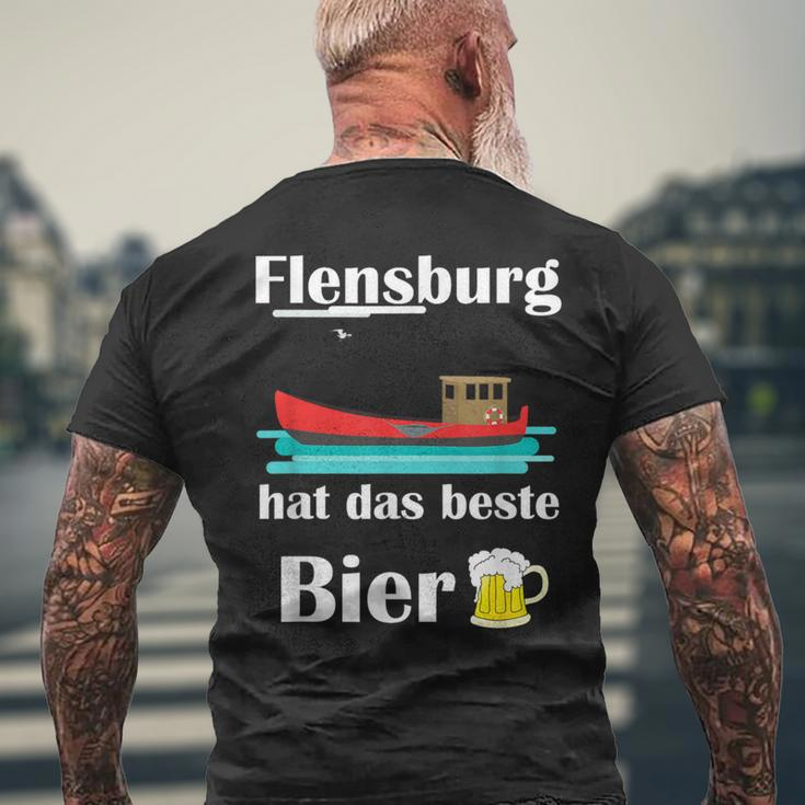Flensburg Hat Das Beste Bier T-Shirt mit Rückendruck Geschenke für alte Männer