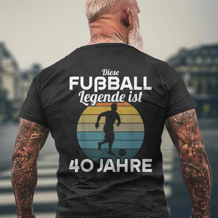 This Football Legende Ist 40 Jahre 40 Birthday Footballer S T-Shirt mit Rückendruck Geschenke für alte Männer