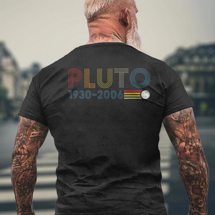 Never Forget Pluto 1930 2006 Nerdy Astronomy Space Science Men's T-shirt Back Print Gifts for Old Men