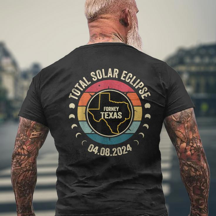 Forney Texas Total Solar Eclipse 2024 Men's T-shirt Back Print Gifts for Old Men