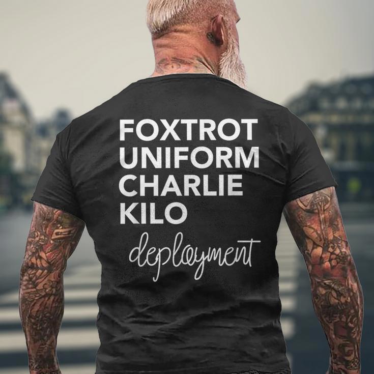 Foxtrot Uniform Charlie Kilo Military DeploymentMen's T-shirt Back Print Gifts for Old Men