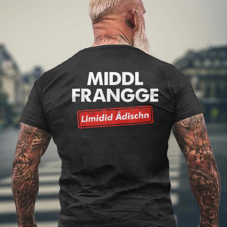 Franke Franken Frankenland Bayern Fränkisch Dialect T-Shirt mit Rückendruck Geschenke für alte Männer