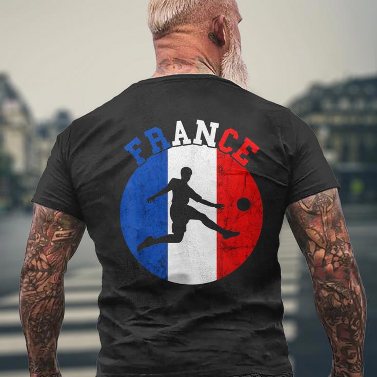 Frankreich Flagge Französisch Fußball Team French Roots French Pride T-Shirt mit Rückendruck Geschenke für alte Männer