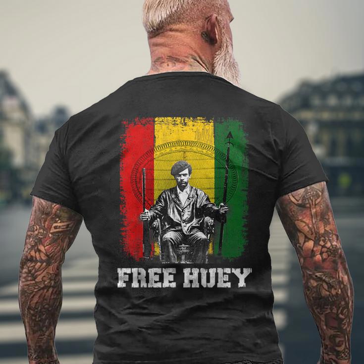 Free Huey Black History African Roots Afro Empowerment Men s T shirt Back Print Monsterry CA