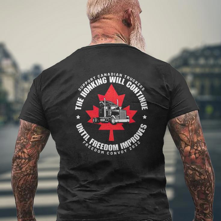 Freedom Convoy 2022 Truck Driver Support Truckers Great Mens Back Print T-shirt Gifts for Old Men
