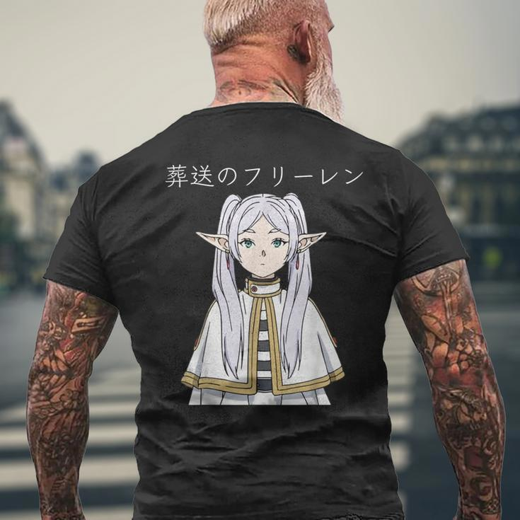 Frieren Beyond Journey's End Isekai Anime Manga Video Game Men's T-shirt Back Print Gifts for Old Men