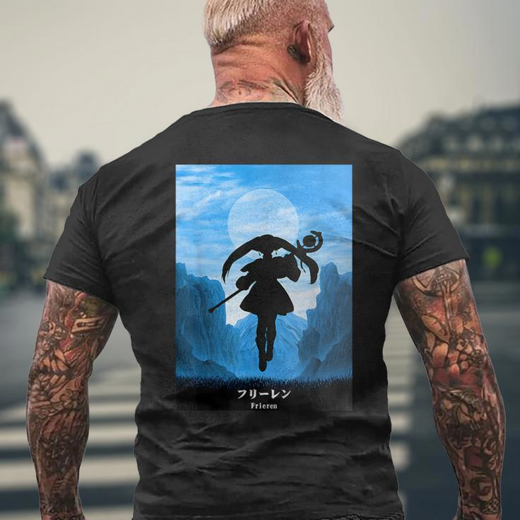 Frieren Flying Magic Men's T-shirt Back Print Gifts for Old Men