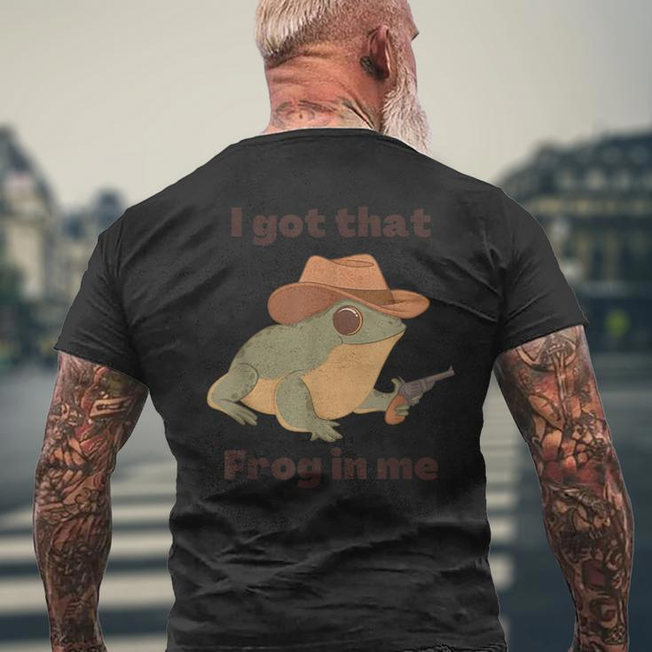 I Got That Frog In Me Apparel Men's T-shirt Back Print Gifts for Old Men