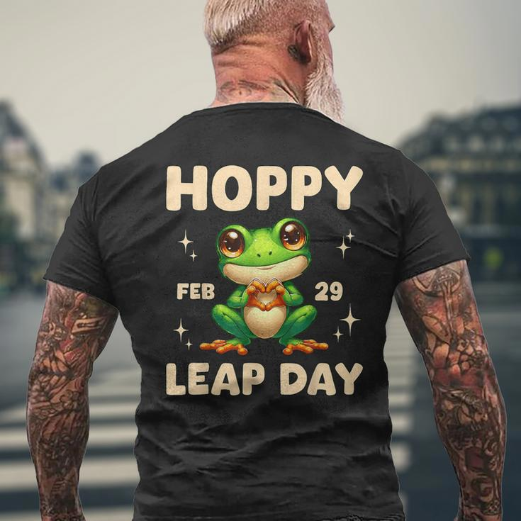Frog Hoppy Leap Day February 29 Birthday Leap Year Leap Day Men's T-shirt Back Print Gifts for Old Men
