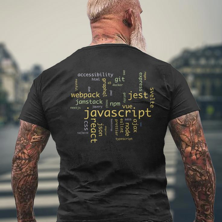 Front-End Skills Javascript Engineers T-Shirt mit Rückendruck Geschenke für alte Männer