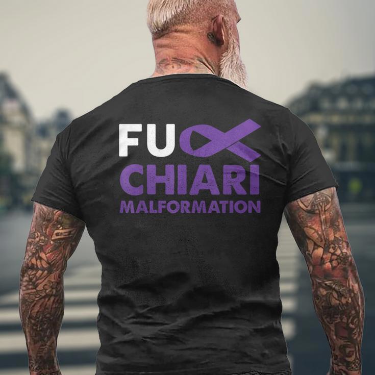 Fuck Chiari Malformation Awareness Support Survivor Men's T-shirt Back Print Gifts for Old Men