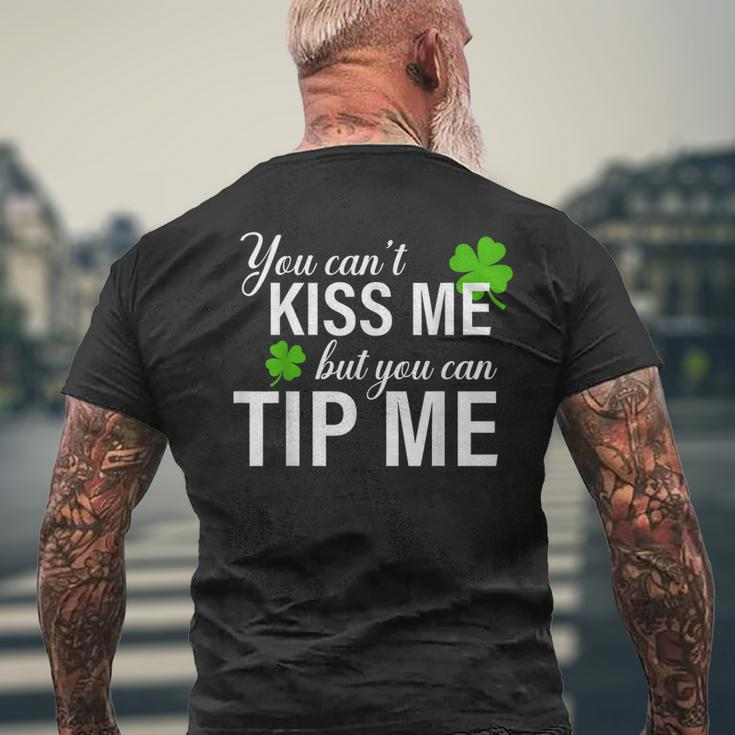 Bartender You Can't Kiss Me But You Can Tip Me Men's T-shirt Back Print Gifts for Old Men