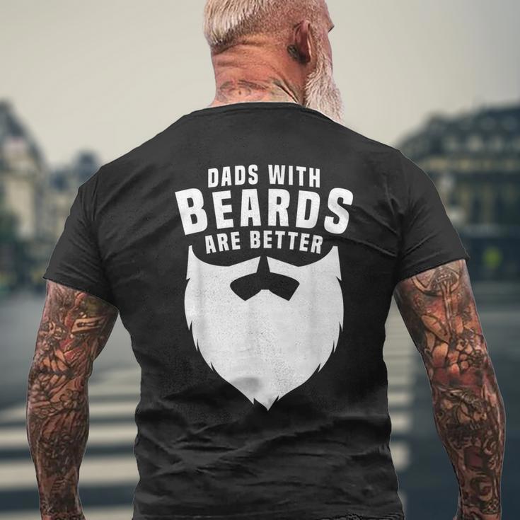 Beard Dads With Beards Are Better Apparel Item Men's T-shirt Back Print Gifts for Old Men