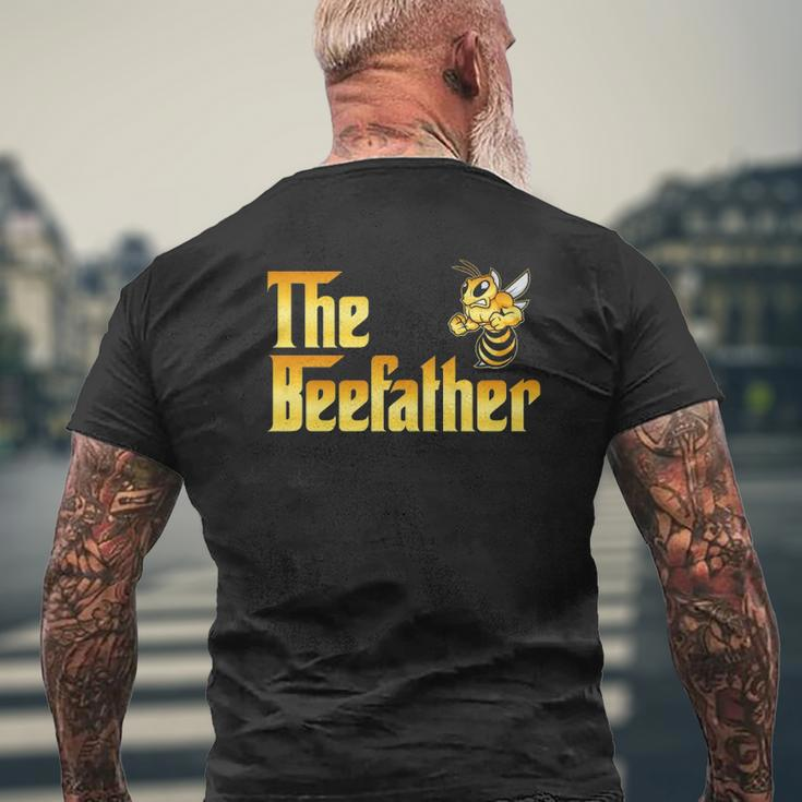 The Beefather Bee Lover Honey For Dad Men Mens Back Print T-shirt Gifts for Old Men