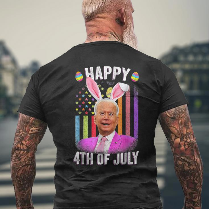 Biden Happy 4Th Of July Confused Easter Biden Bunny Men's T-shirt Back Print Gifts for Old Men