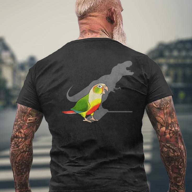 Birb Memes T-Rex Shadow Green Cheeked Pineapple Conure Men's T-shirt Back Print Gifts for Old Men
