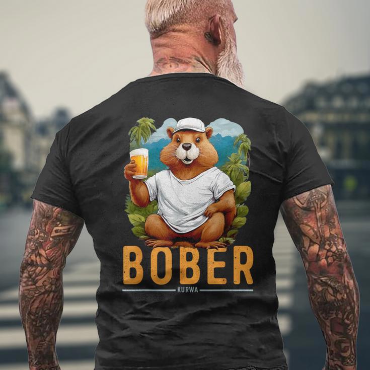 Bober Bóbr Kurwa Polish Bober Kurwa Bobr T-Shirt mit Rückendruck Geschenke für alte Männer