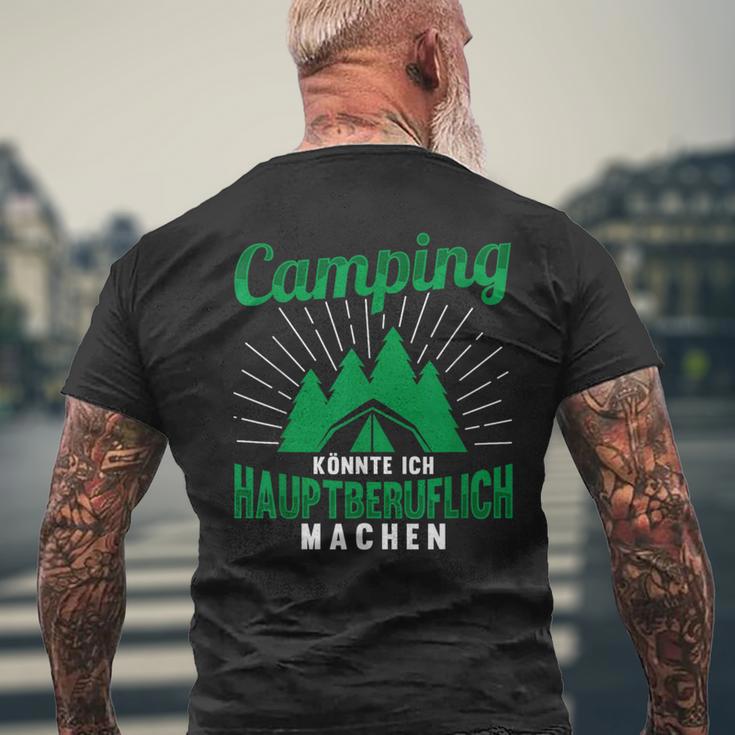 Camping Könnte Ich Hauptberuflich Machen Slogan T-Shirt mit Rückendruck Geschenke für alte Männer